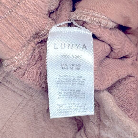 LUNYA Women’s Ottium Tan Pink Pull On Restore Double Faced Lounge Jogger Pants - Picture 4 of 10